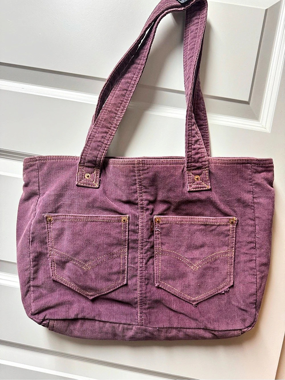 Levi's Purple Corduroy Tote